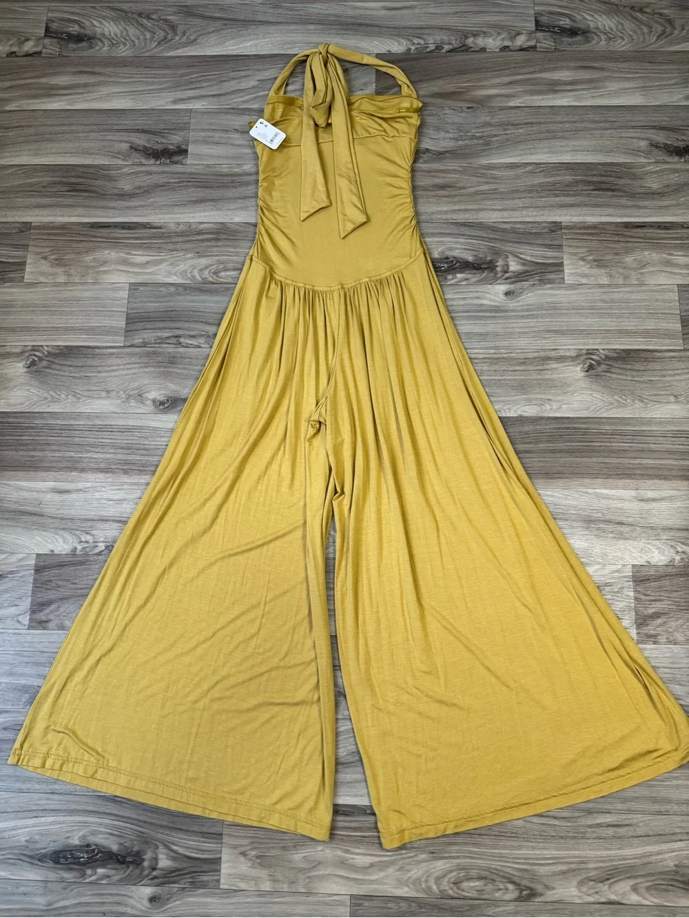 Free People Free-est Clara One Piece Jumpsuit in Mustard Yellow Size Small
